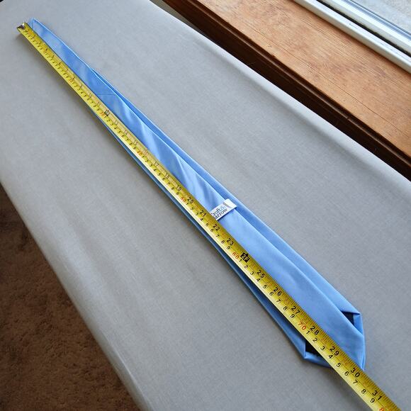 Croft & Barrow Light Blue Satin Necktie 60" L 2.5" W polyester - Picture 6 of 8